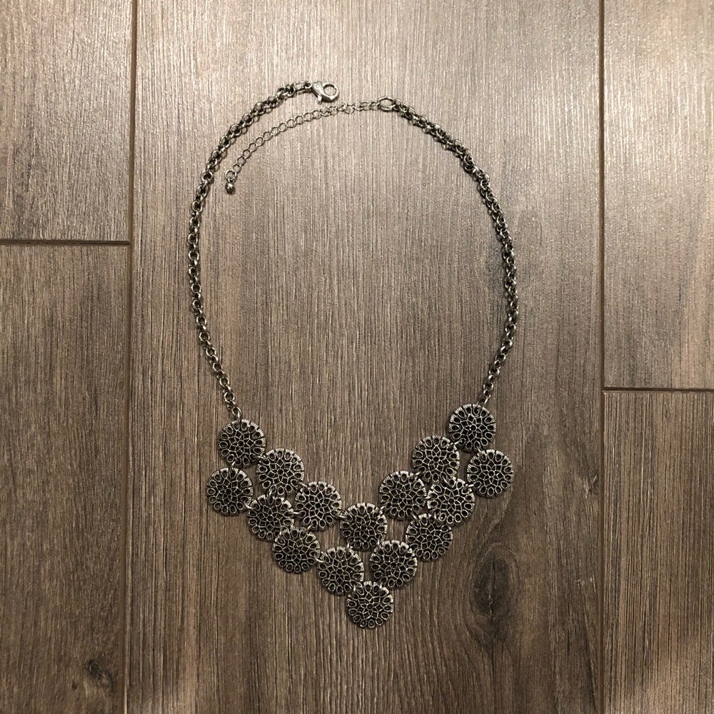 Stunning Grey Statement Necklace